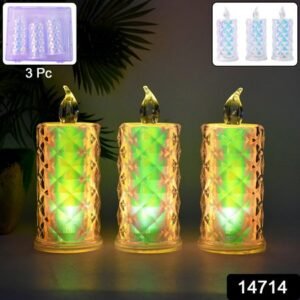 Led Flameless Decorative Candle Lights (3 Pc Set)