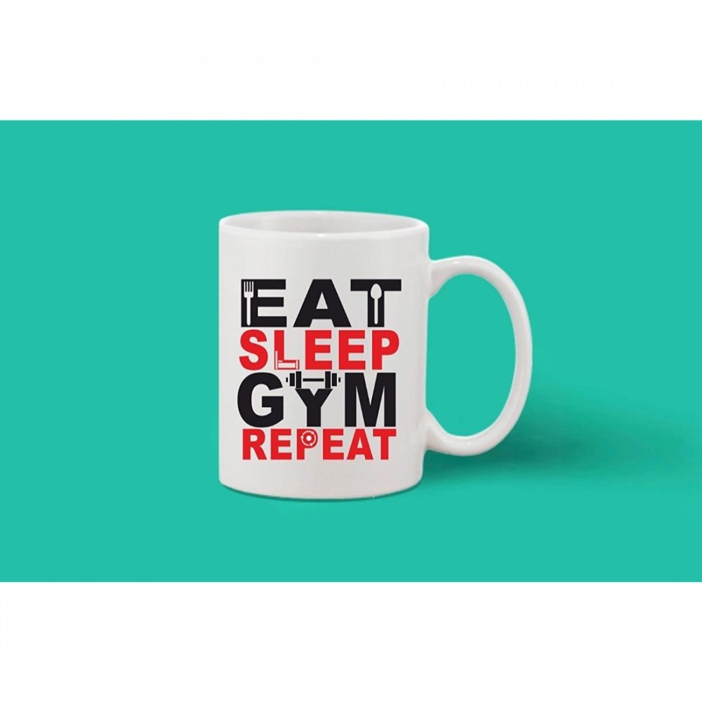 Printed Ceramic Coffee Mug - 1 Pieces, White, 11oz - Image 2