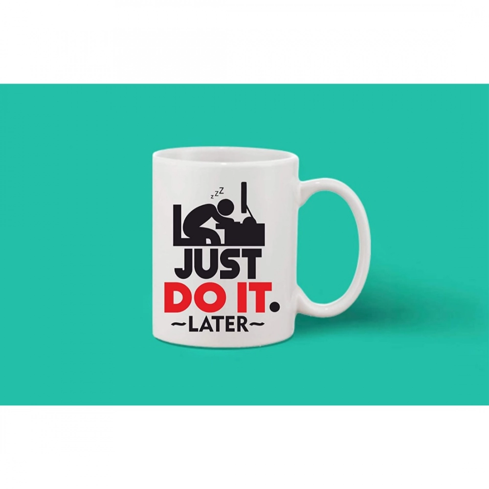 Printed Ceramic Coffee Mug - 1 Pieces, White, 11oz - Image 2