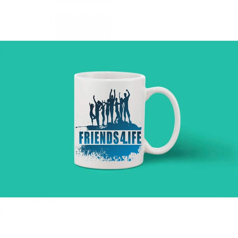 Printed Ceramic Coffee Mug - 1 Pieces, White, 11oz - Image 2
