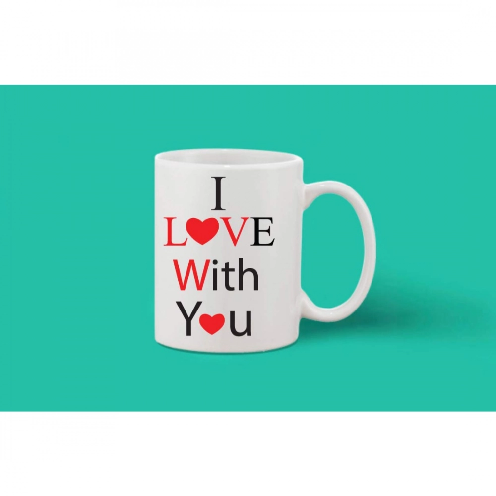Generic Printed Ceramic Coffee Mug - 1 Pieces, White, 11oz - Image 2