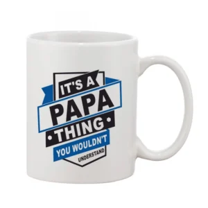 Generic Printed Ceramic Coffee Mug - 1 Pieces, White, 11oz