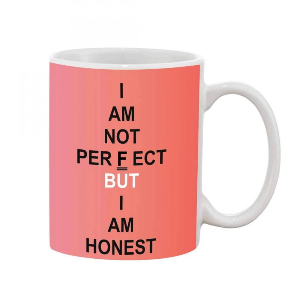 Printed Ceramic Coffee Mug - 1 Pieces, White, 11oz - Image 2