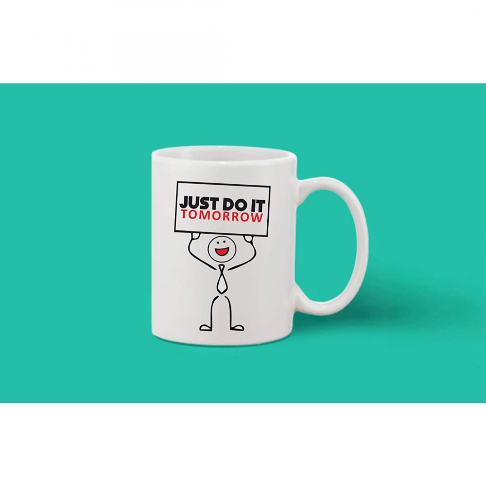 Printed Ceramic Coffee Mug - 1 Pieces, White, 11oz - Image 2