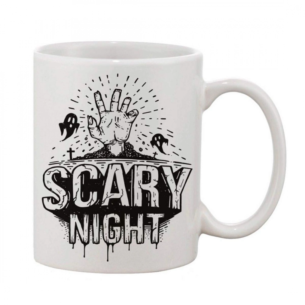 Generic Printed Ceramic Coffee Mug - 1 Pieces, White, 11oz - Image 2