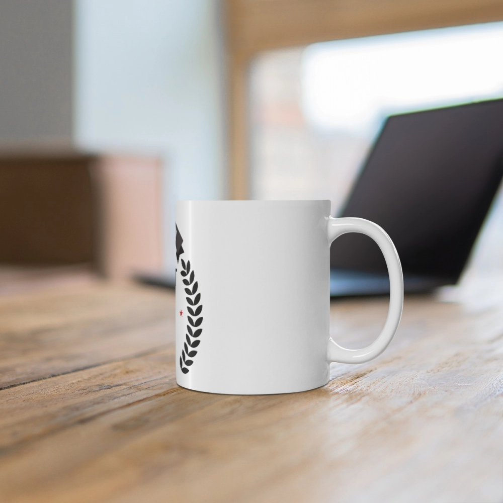 Generic Ceramic 1st Anniversary Printed Coffee Mug (Color: White, Capacity:330ml) - Image 4