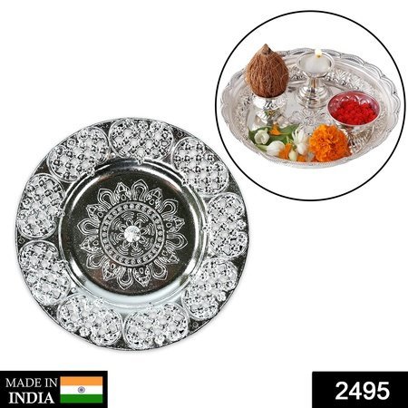 Beautiful Plastic Pooja Thali Set