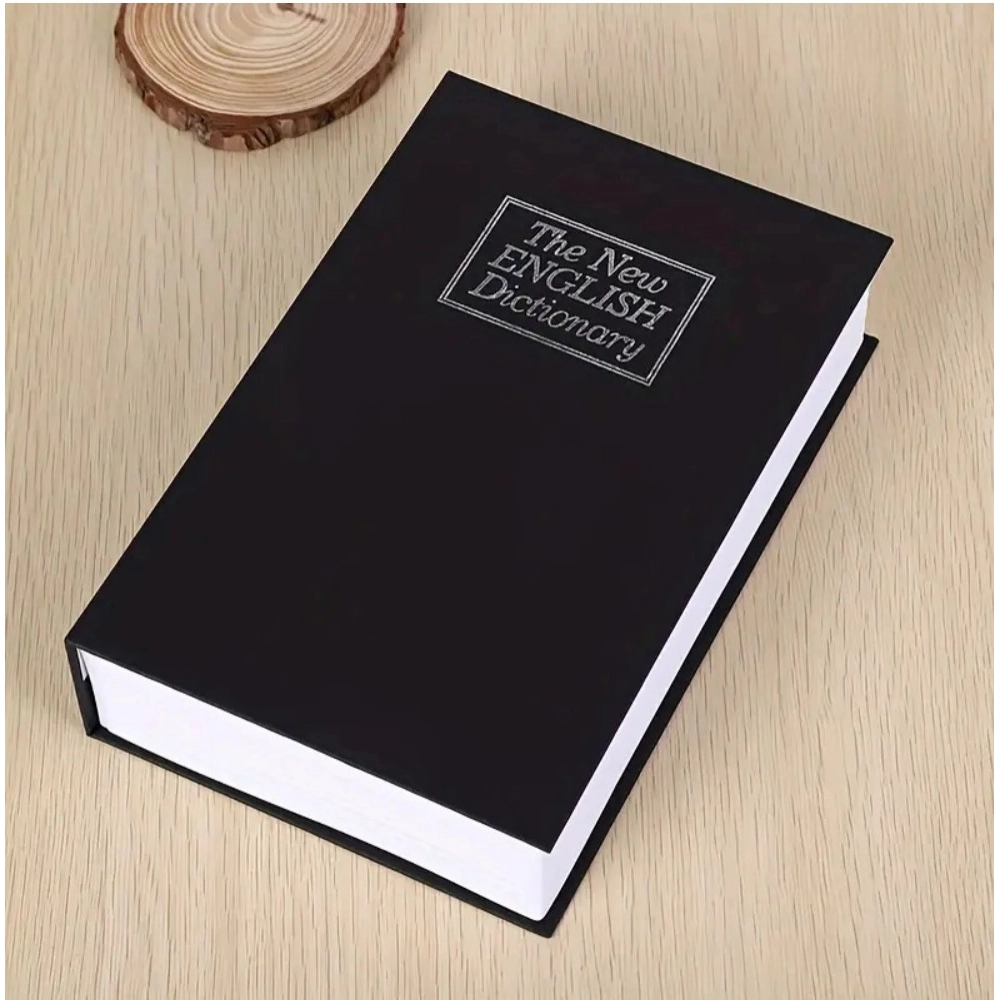 Secret Book Safe with Number Locker (Black)
