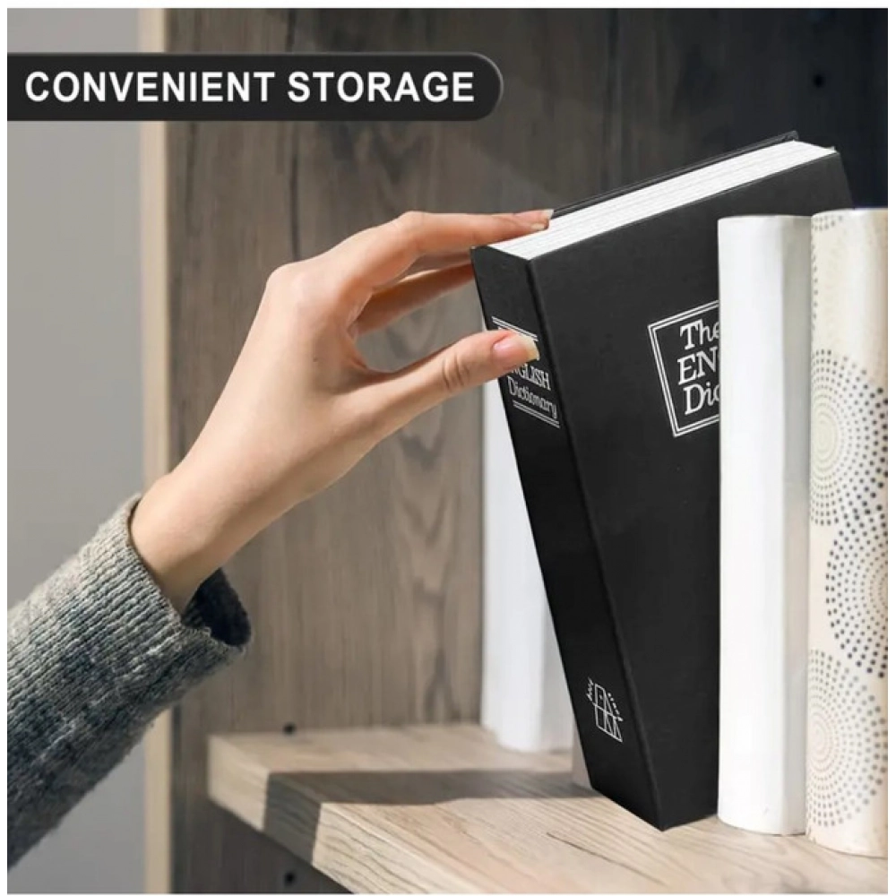 Secret Book Safe with Number Locker (Black) - Image 3