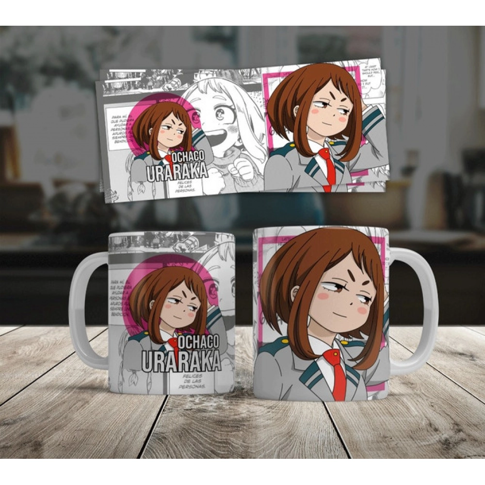 Generic Anime Ochaco Uraraka Ceramic Printed Coffee Mug (White) - Image 2