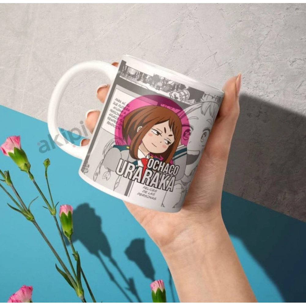 Generic Anime Ochaco Uraraka Ceramic Printed Coffee Mug (White) - Image 4