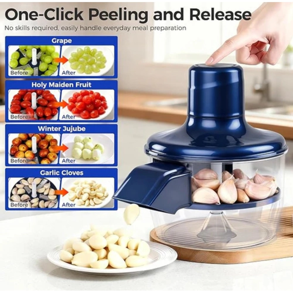 Plastic Solid An Electric Automatic Peeler (Blue) - Image 2