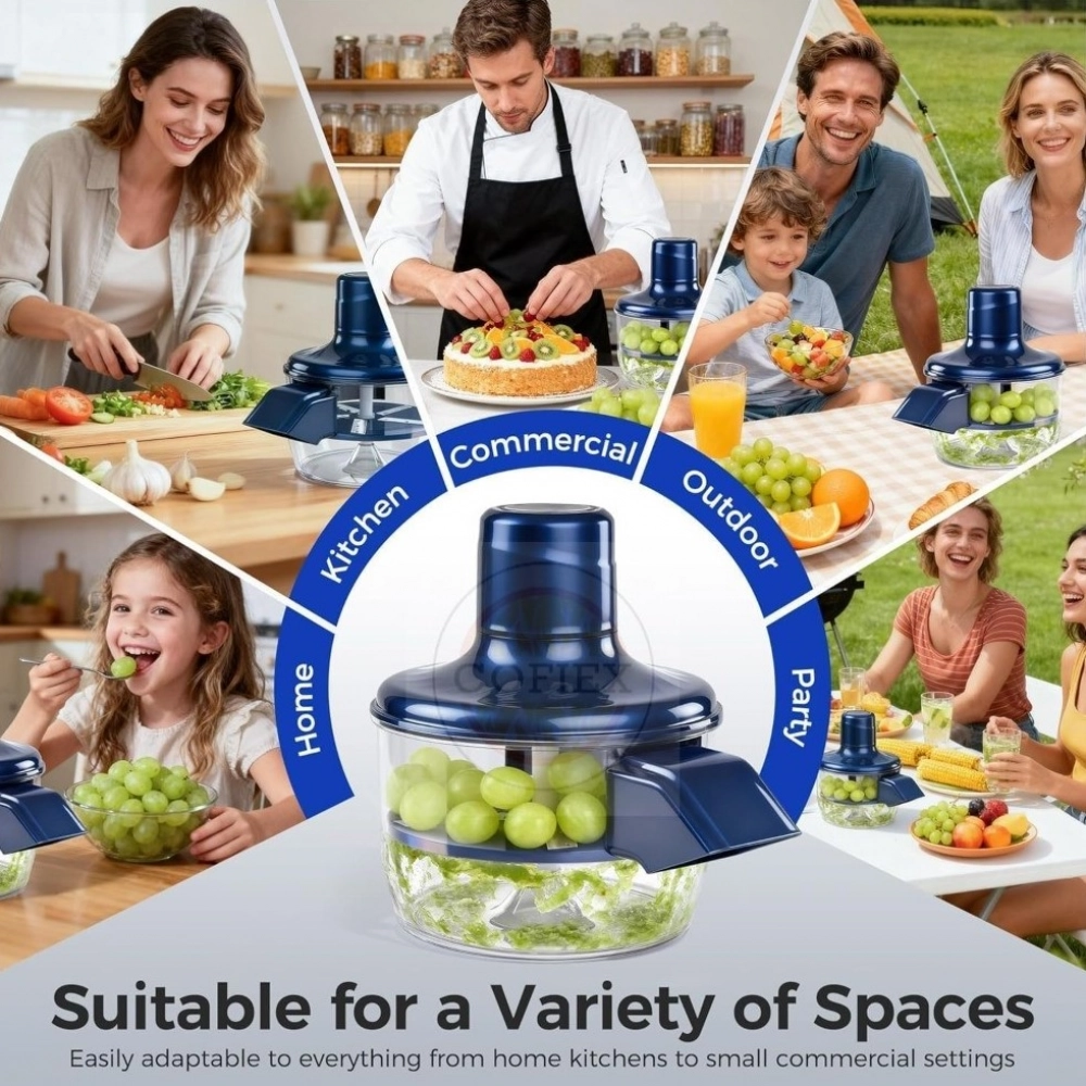 Plastic Solid An Electric Automatic Peeler (Blue) - Image 4