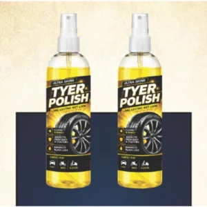 Generic Pack of 2 Deep Black Tyer Polish Liquid Spray Bottle 100 ML