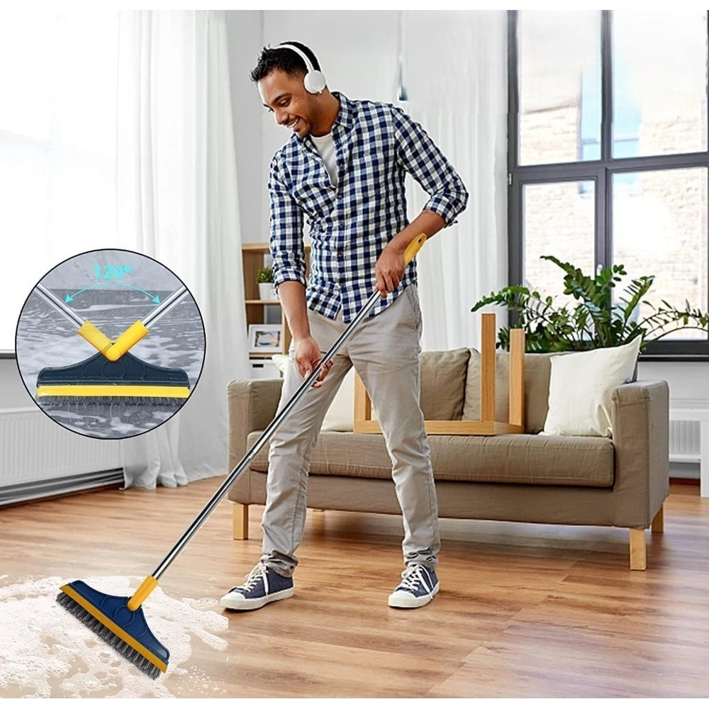 Generic Pack of 2 2 in 1 Scrape Floor Scrubbing Brush (Multicolor) - Image 3