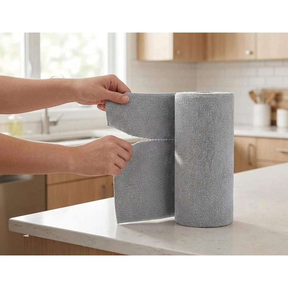Pack of 2 Microfiber Cleaning Cloth (Grey) - Image 3