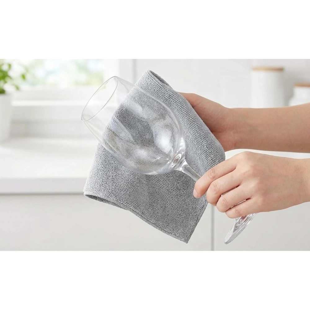 Pack of 2 Microfiber Cleaning Cloth (Grey) - Image 5
