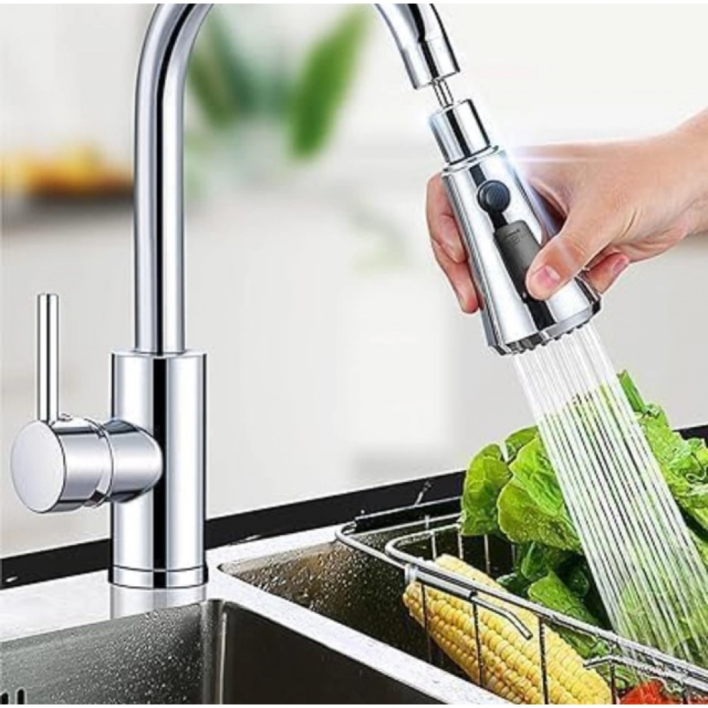 360 Degree Movable Faucet (Silver) - Image 5