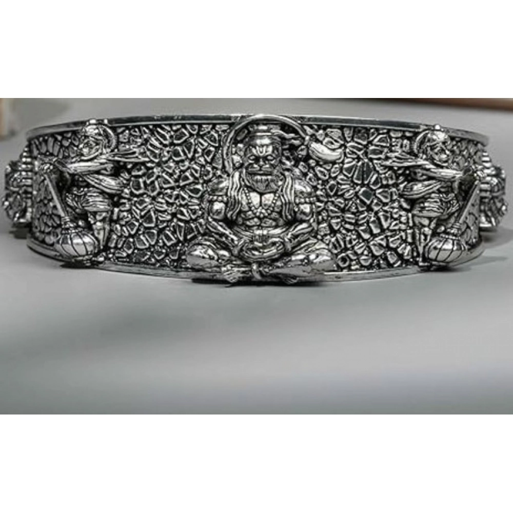 Pack of 2 Hanumanji Kada (Silver) - Image 5