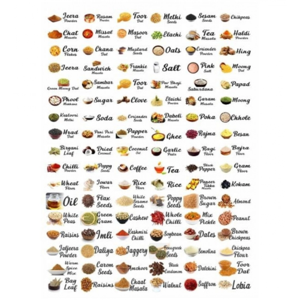 Generic Pack of 3 Kitchen Masala Sticker (Multicolor) - Image 2