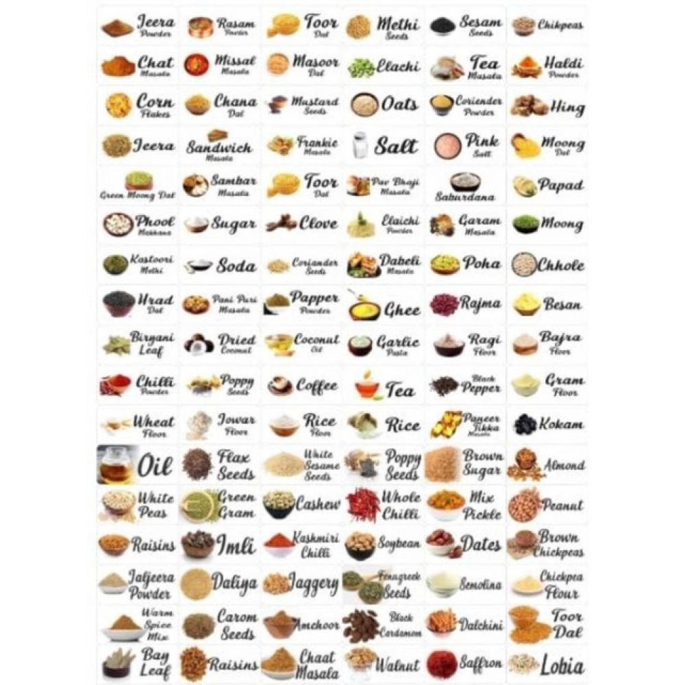 Generic Pack of 3 Kitchen Masala Sticker (Multicolor) - Image 4