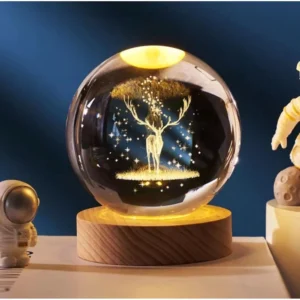 Generic Pack of 2 All Design Crystal Night Lamp (Multicolor)