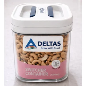 Generic Pack of 1 Switchers Airtight Storage Container Set 1250 ML (White)