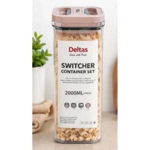 Generic Pack of 1 Switchers Airtight Storage Container Set 2000 ML (Pink)