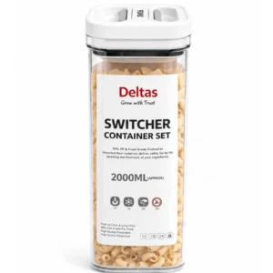 Generic Pack of 1 Switchers Airtight Storage Container Set 2000 ML (White)