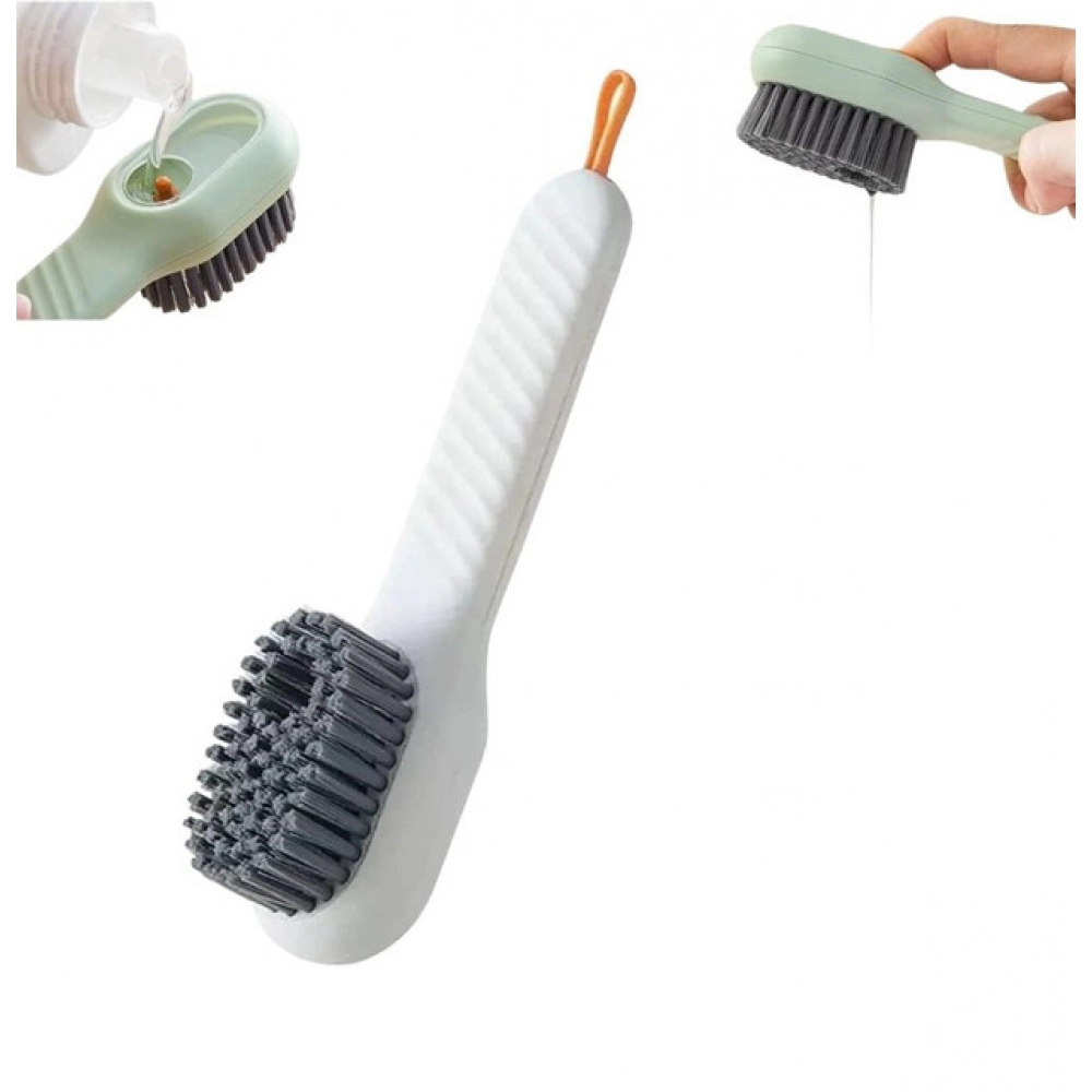 Pack of 3 Soap Dispensing Cleaning Brush (Multicolor) - Image 2