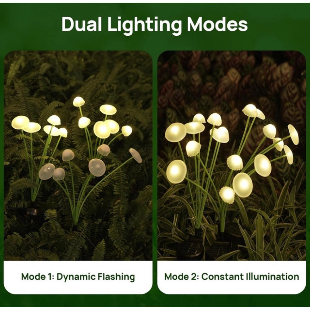 Solar Mushroom Light (Green) - Image 4