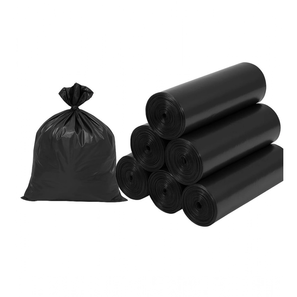 Pack of 6 Biodegradeable Vegetable-Paper 25 x 30 Inches Garbage Bag (Black) - Image 2