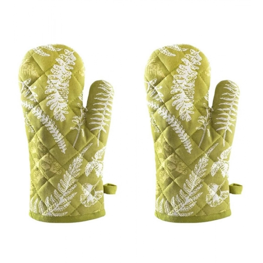 Generic Pack of 2 Cotton Oven Gloves (Green) - Image 2
