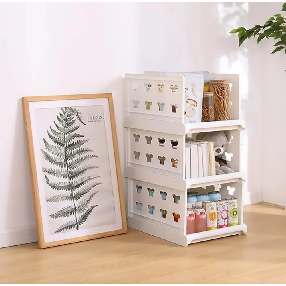 Plastic Foldable Stackable Storage Organizer