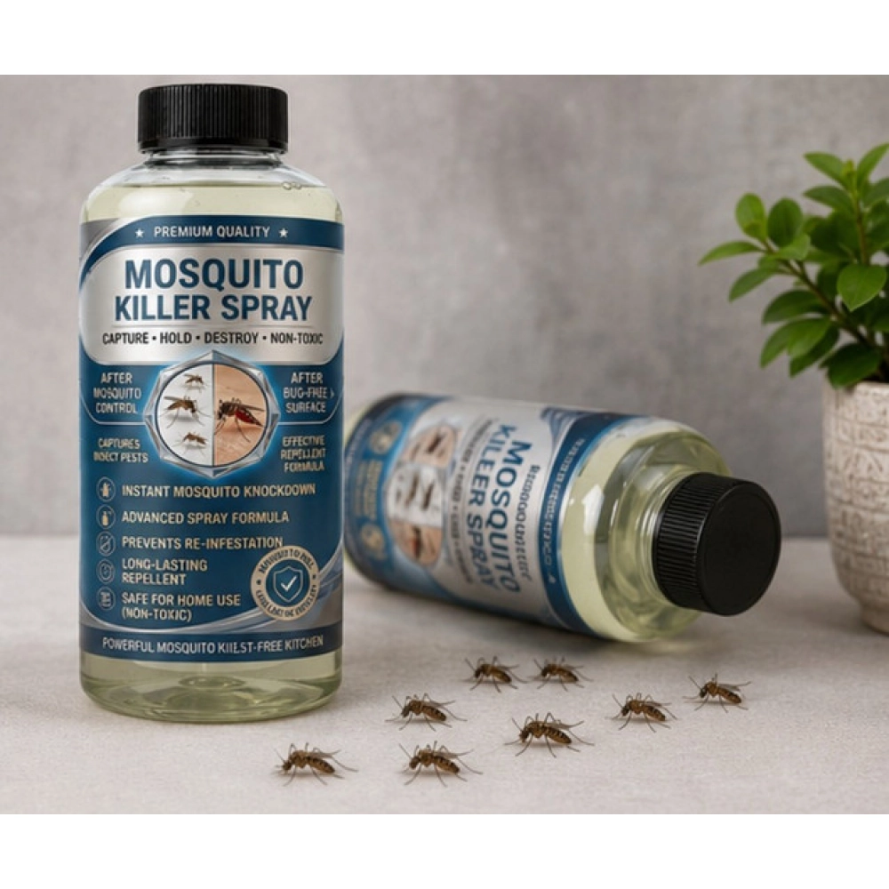 Pack of 2 Mosquito Killer Liquid Bottles 100 ML - Image 4
