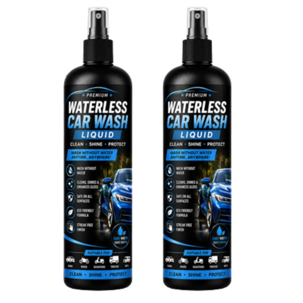 Pack of 2 Waterless Car Wash Liquid Spray Bottles 100 ML - Image 2