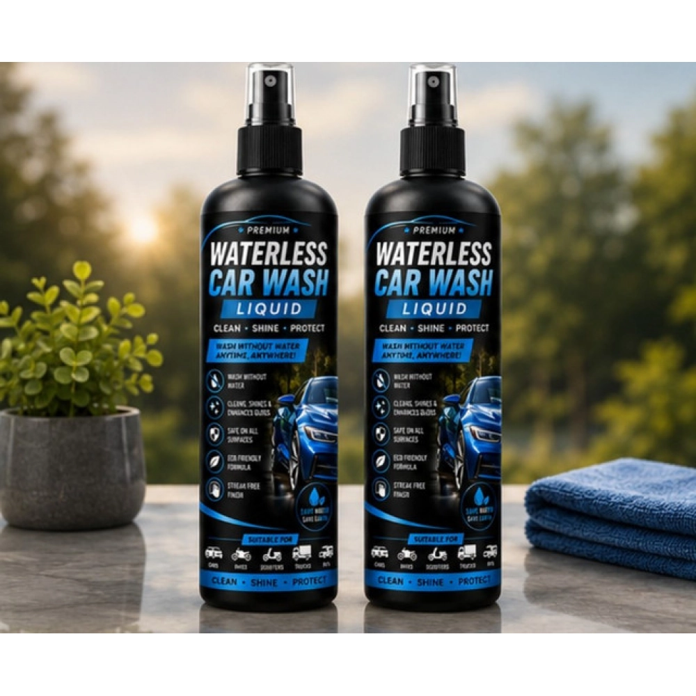 Pack of 2 Waterless Car Wash Liquid Spray Bottles 100 ML - Image 3