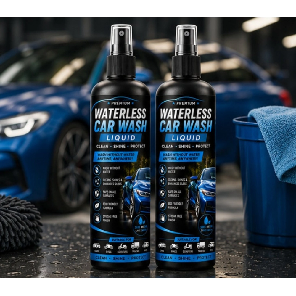 Pack of 2 Waterless Car Wash Liquid Spray Bottles 100 ML - Image 5