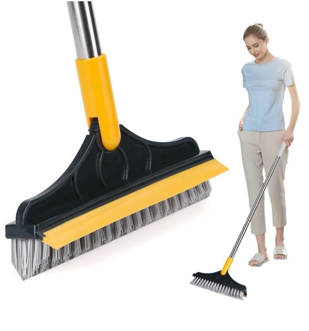 2 in 1 Scrape Floor Scrubbing Brush (Multicolor)