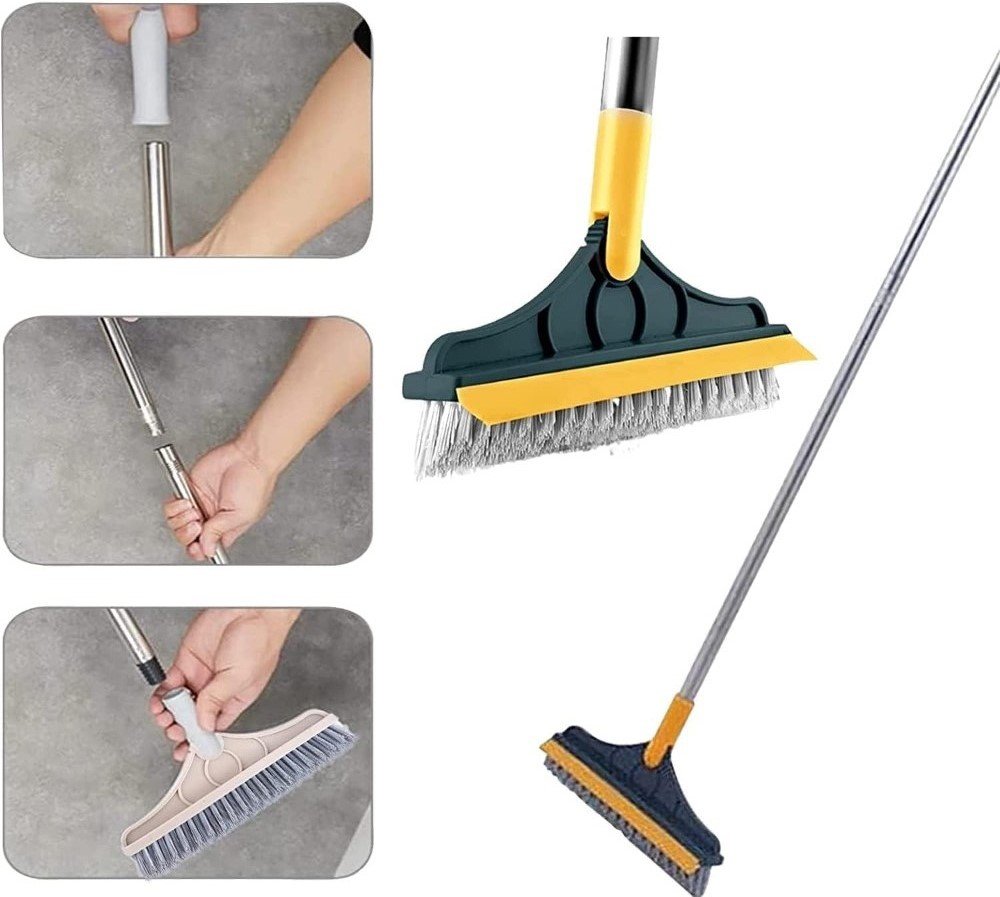 2 in 1 Scrape Floor Scrubbing Brush (Multicolor) - Image 5