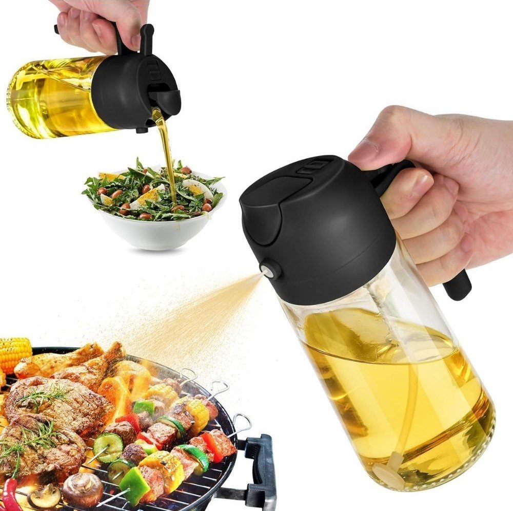 2 in 1 Oil Dispenser (Black) - Image 2