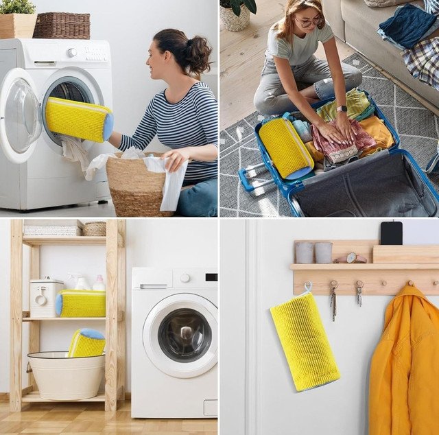 Shoe Washing Machine Bag (Yellow) - Image 5
