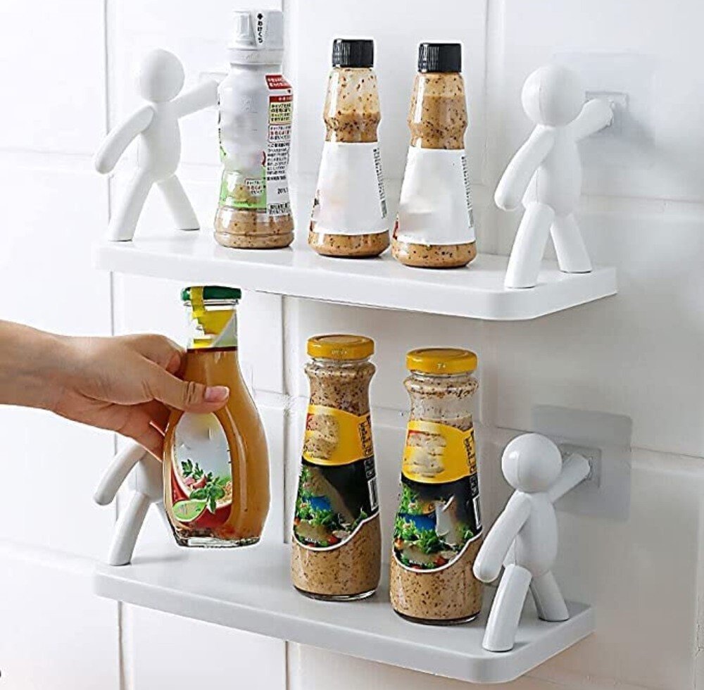 Self Adhesive Multipurpose Stand Holder (White) - Image 2