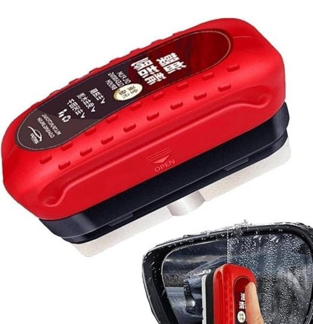 Pack of 2 Automotive Oil Film Cleaning Brush (Red-Black) - Image 2