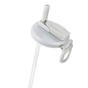 Plastic Reusable Soda Can Lid With Straw (Multicolor)