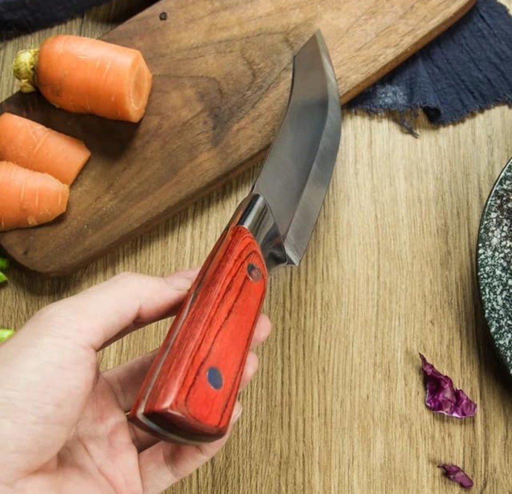 Stainless Steel Chef Knife With Cover (Silver) - Image 3