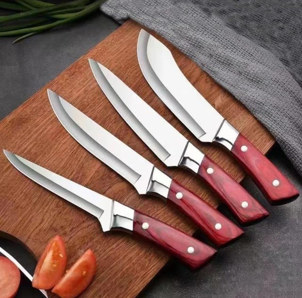Stainless Steel Chef Knife With Cover (Silver) - Image 4
