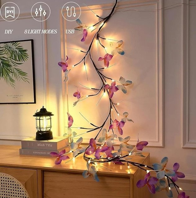 Plastic Butterfly Tree Light (Multicolor) - Image 3