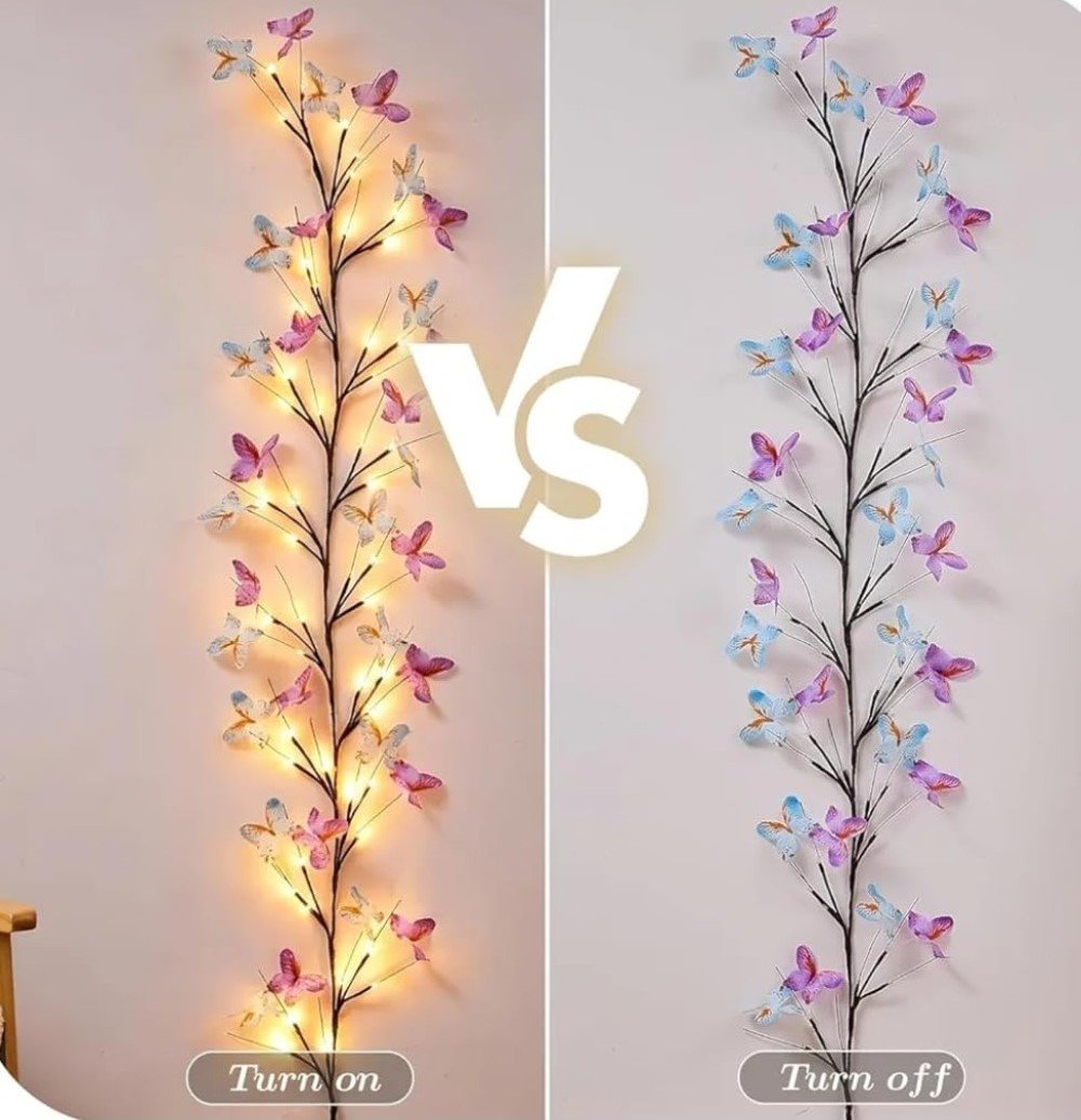 Plastic Butterfly Tree Light (Multicolor) - Image 4