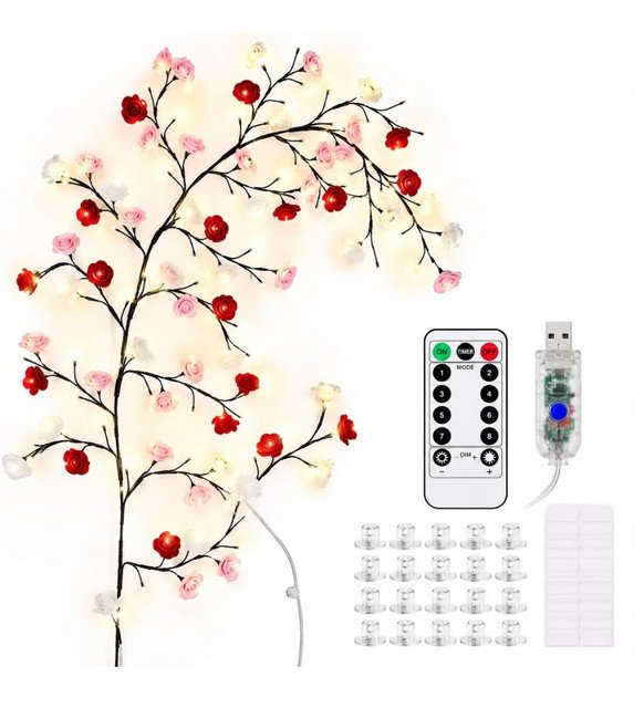 Plastic Rose Tree Light (Multicolor) - Image 2